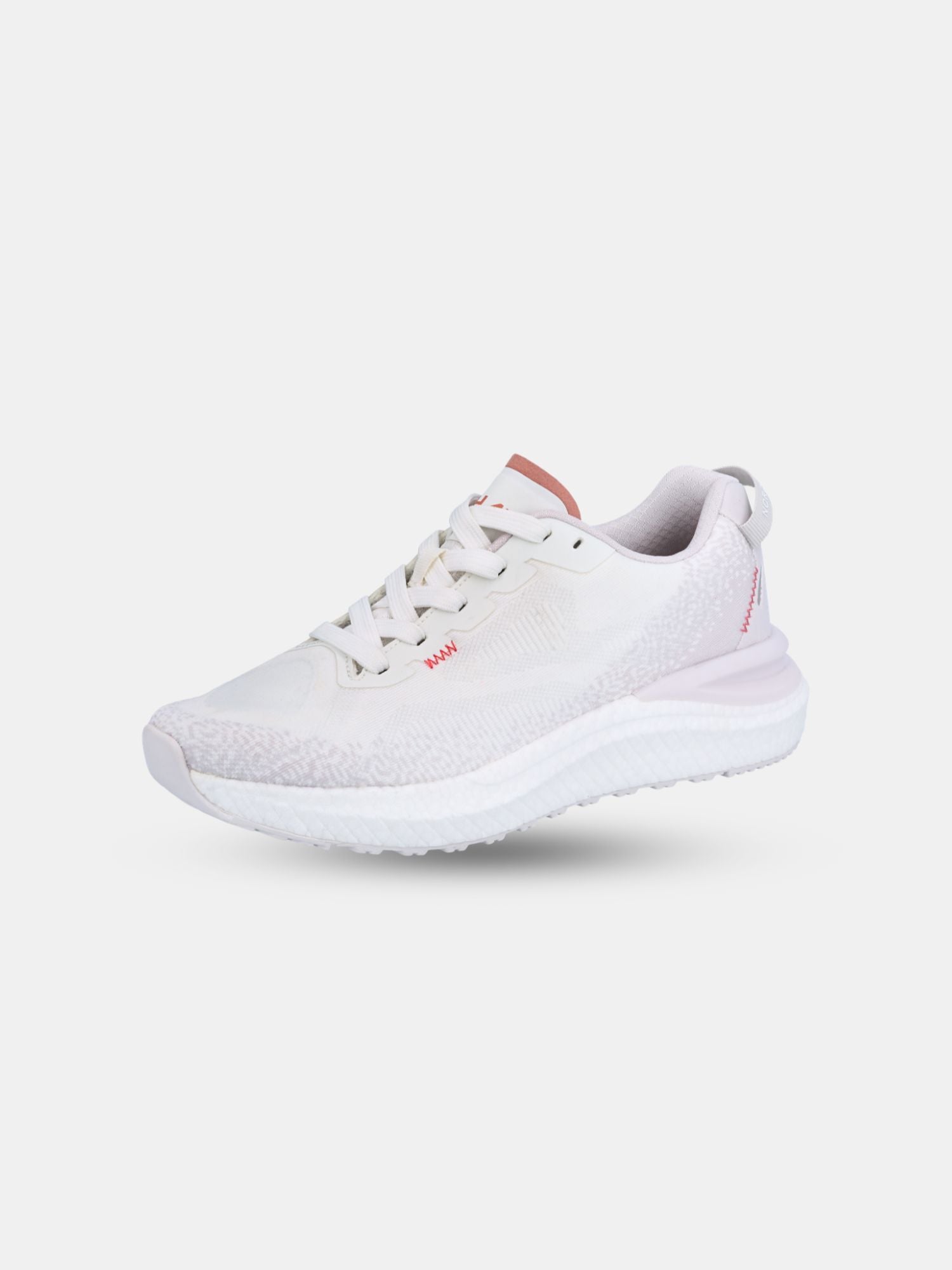 Halti Gale 2 BX Sneaker Dam är vit med en texturerad sula, Coolmax-mesh-ovandel och subtila rosa accenter.