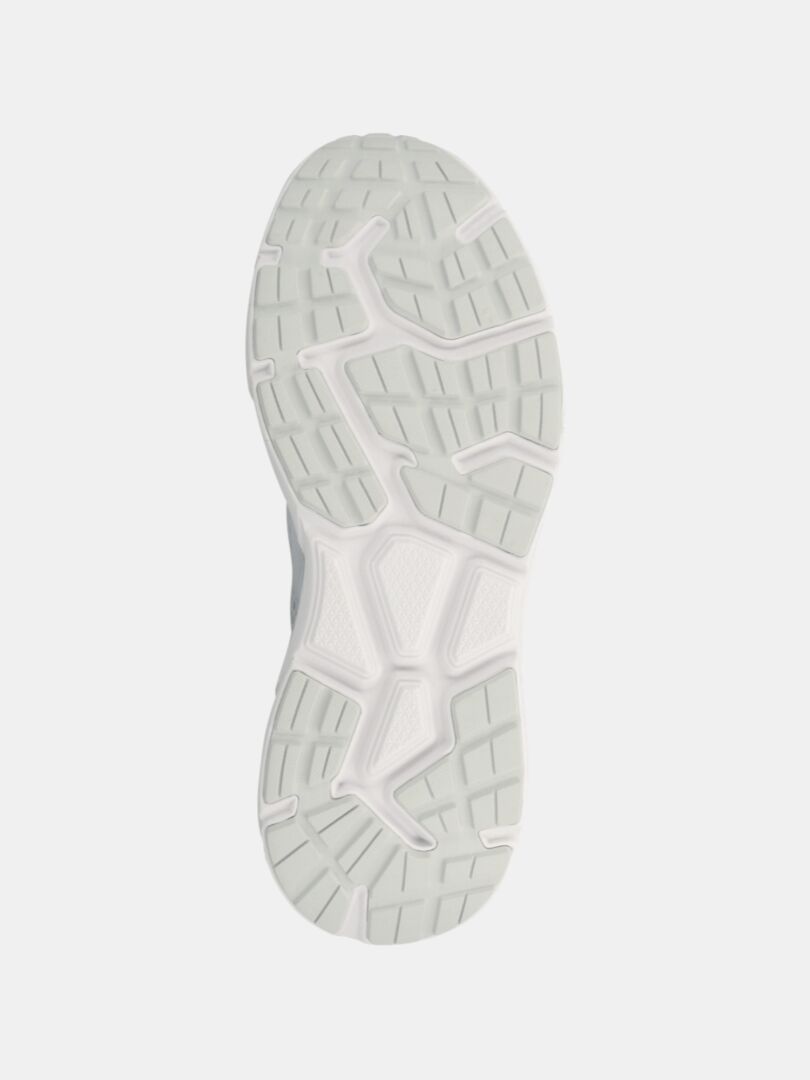 Bilden visar Halti Tempo 3 Sneaker Herr med vit Phylon-sula och geometrisk slitbana mot en ljus bakgrund.
