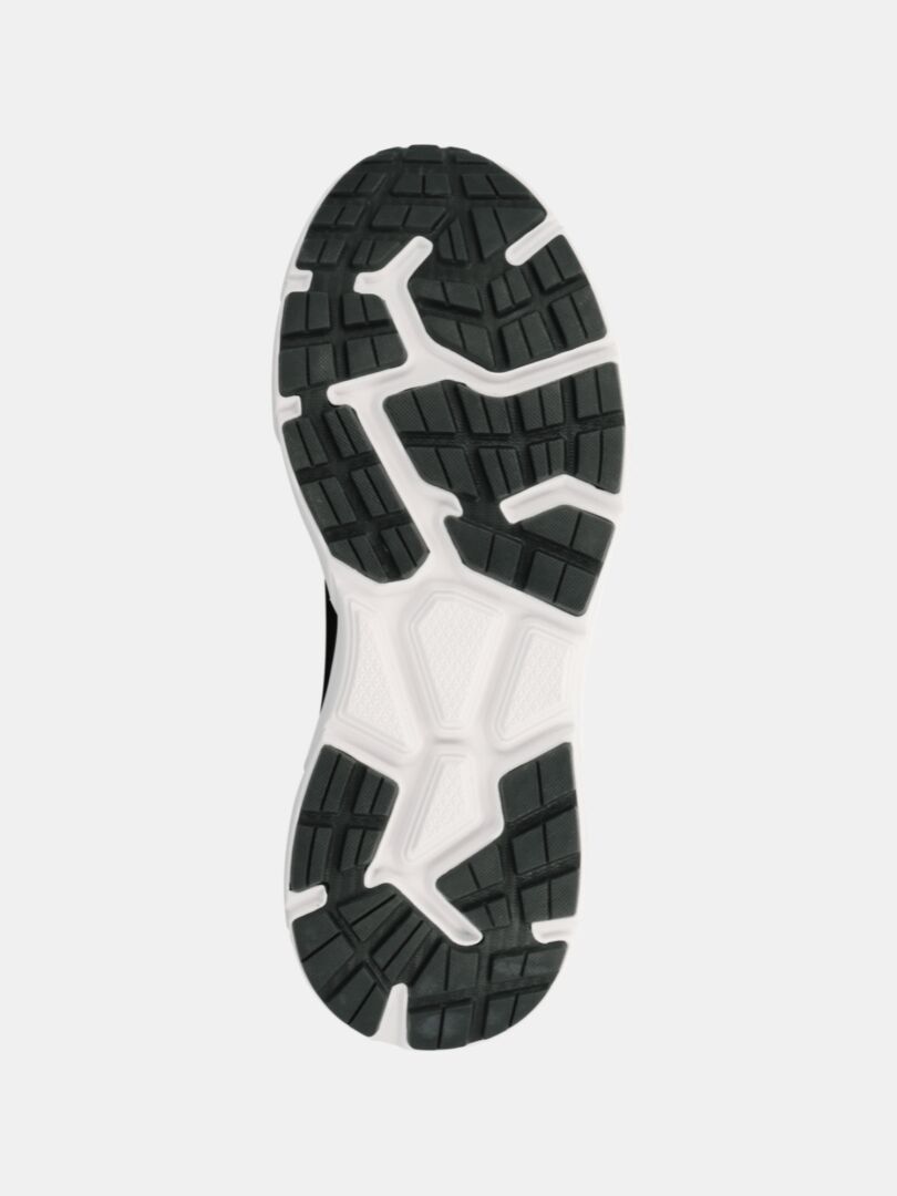 Undersidan av Halti Tempo 3 Sneaker Herr med geometrisk slitbana och Phylon mellansula för komfort visas.