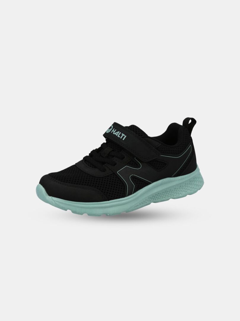 Halti Merry Sneaker Junior: en lätt, andningsbar barnsneaker med mesh-ovandel, snören och kardborreband.