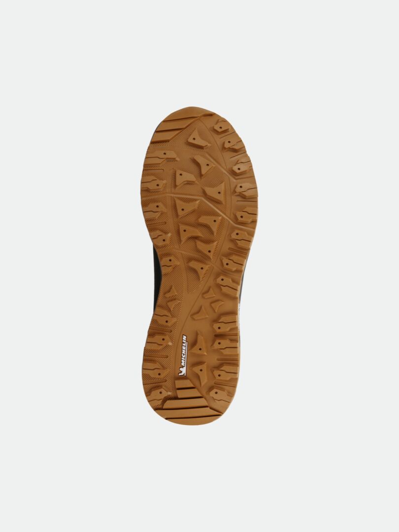 Brun Hiker Kuru 2 DX vandringssula från Halti med robust Michelin-mönster, perfekt för ComfortFit eller vattentäta vandringsskor för damer.