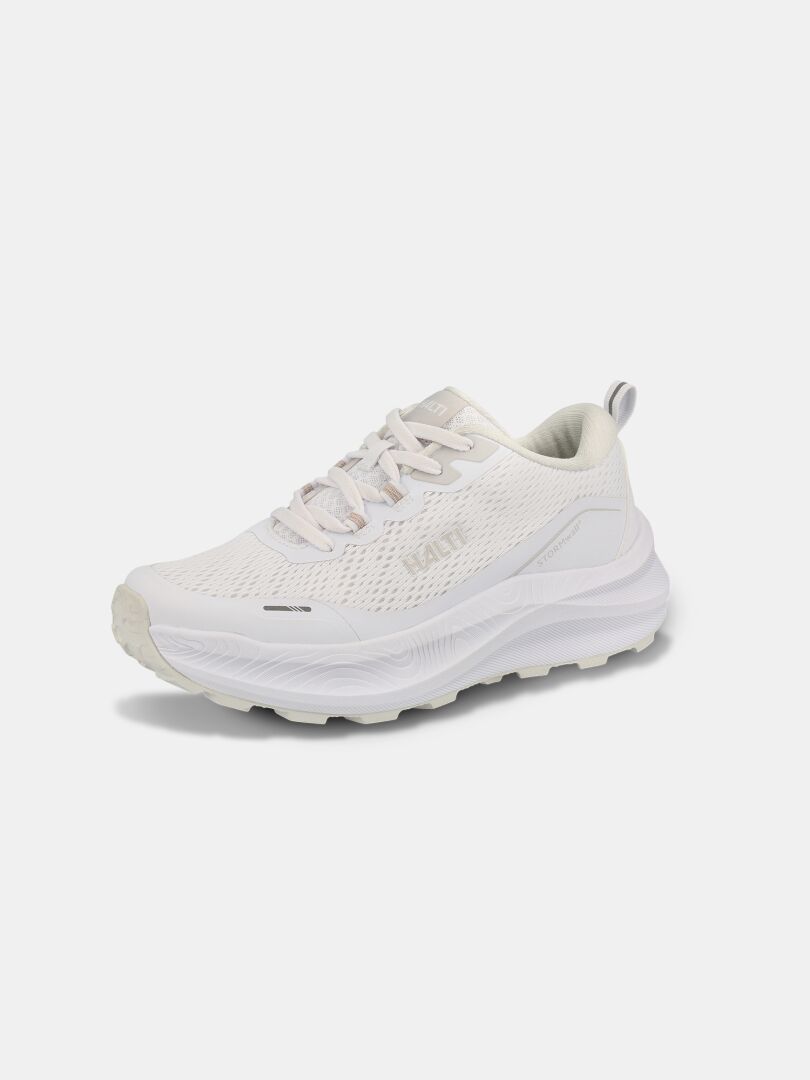 Halti Rapid 2 Sneaker Dam är en vit träningssko med ovandel i mesh och dämpad Phylon-mellansula, vy från sidan.