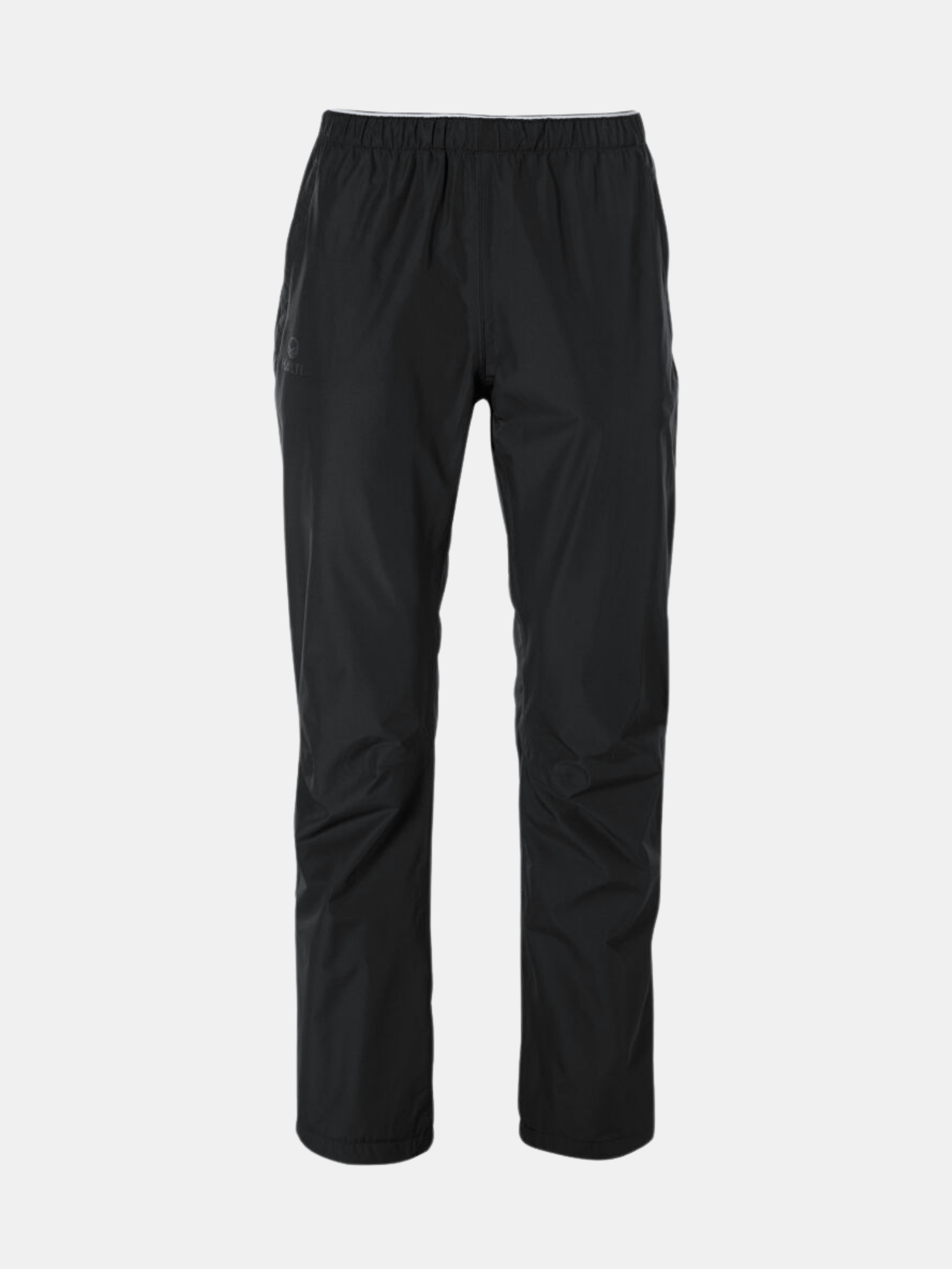 Halti Fort Plus Dam DrymaxX Skalbyxor: svarta byxor med raka ben och resår i midjan, tillverkade av Bluesign®-godkänd återvunnen polyester.