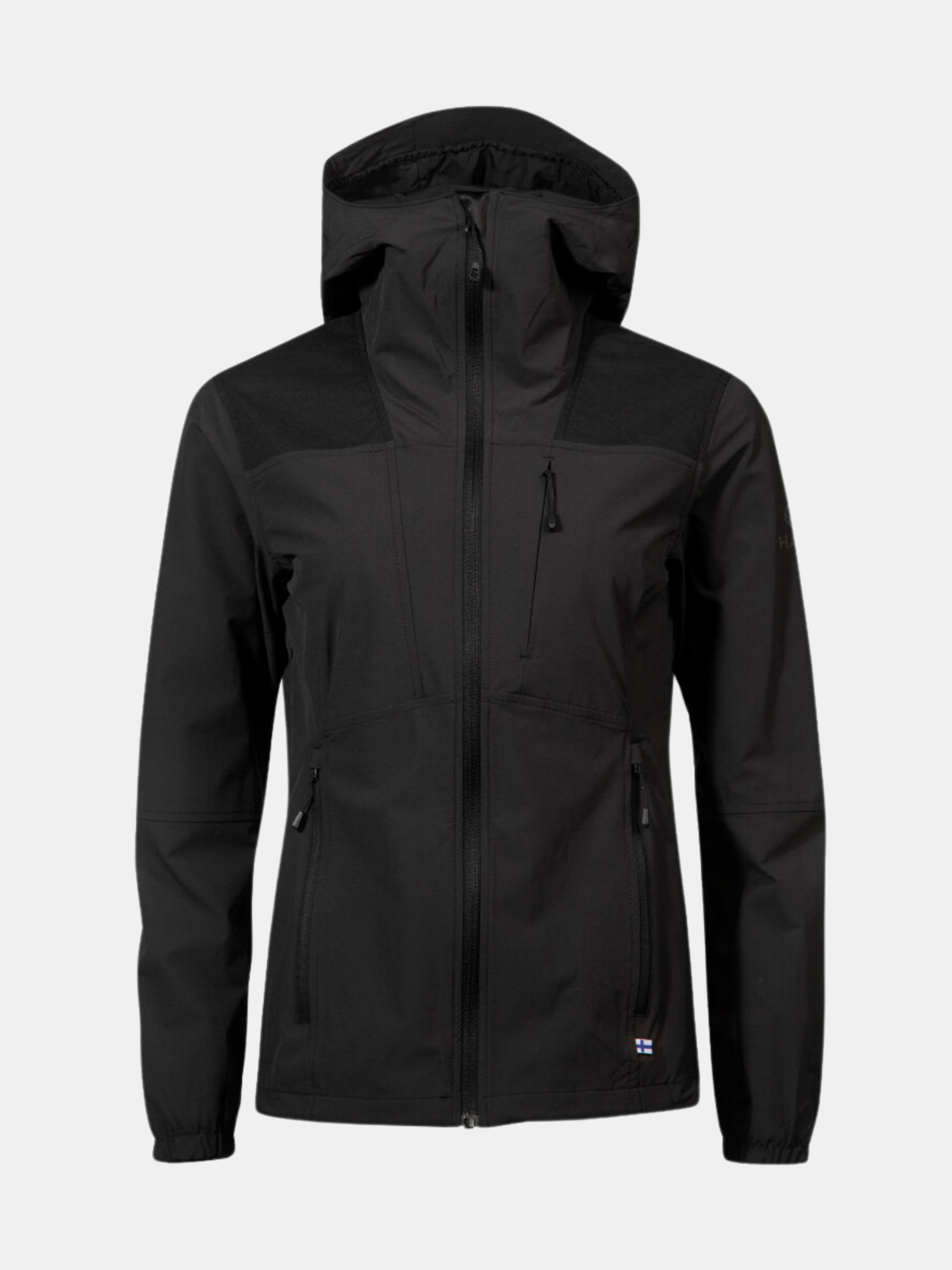 Halti Pallas II Plus Dam x-stretchjackan har dragkedja fram och fickor – perfekt för alla utomhusäventyr.