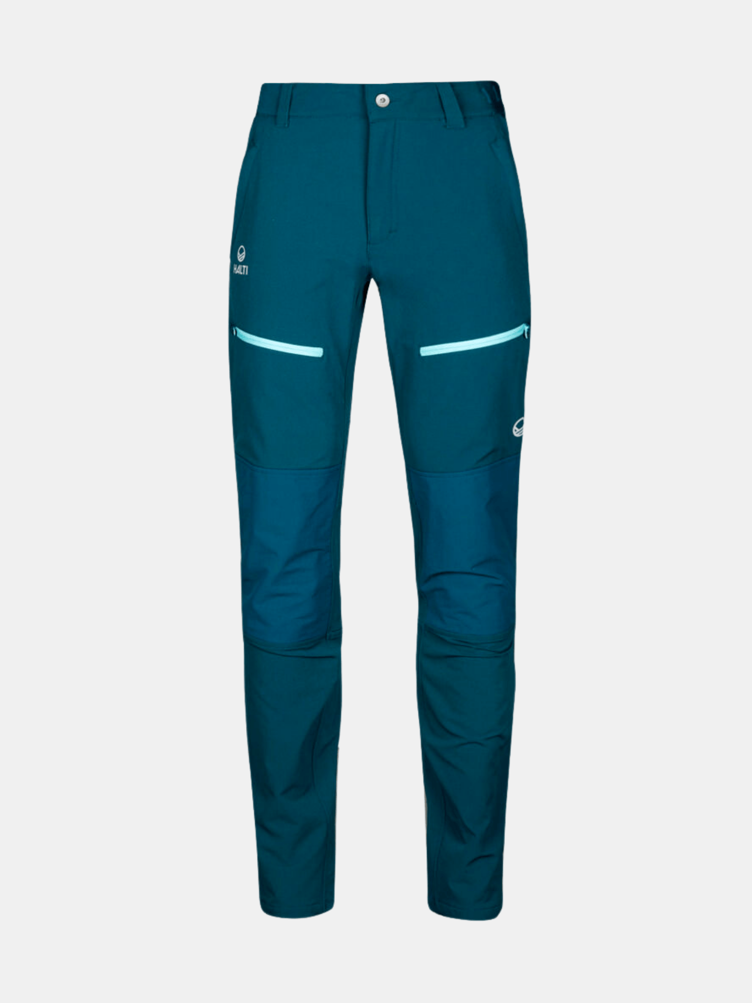 Halti Pallas III Plus Warm X-stretch byxor dam har zip-fickor och formade knän – perfekta för friluftsliv.