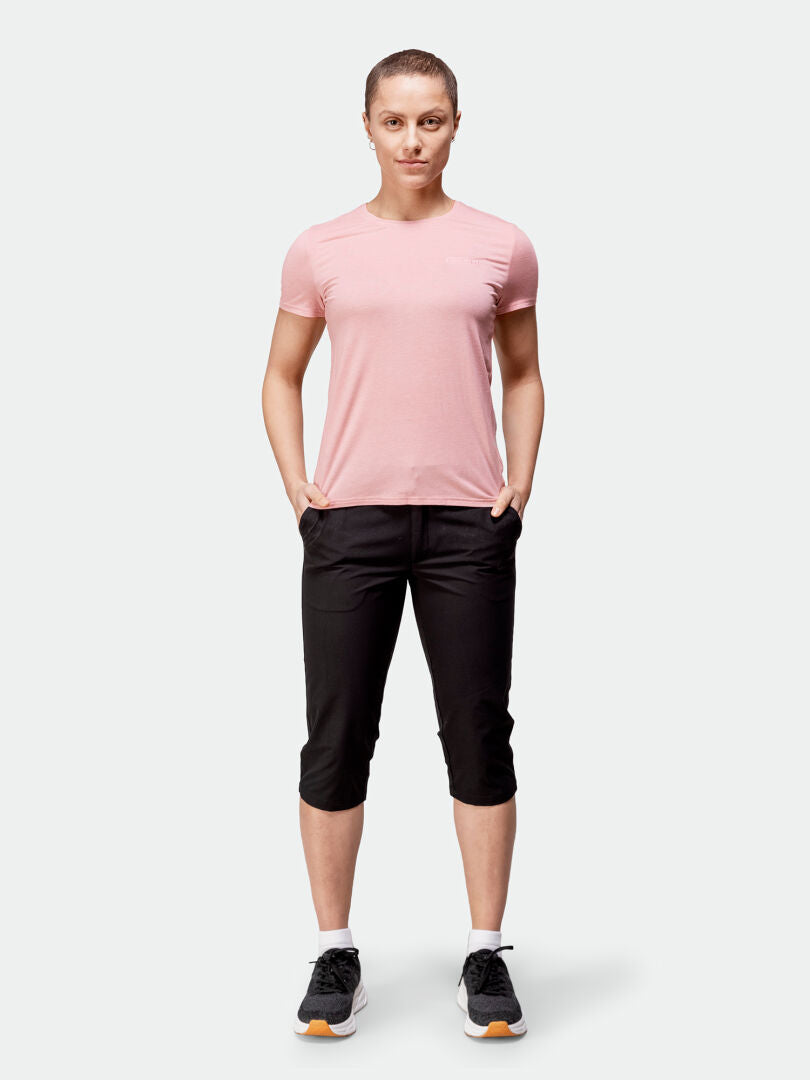 halti tuntu merino shirt short sleeves blue