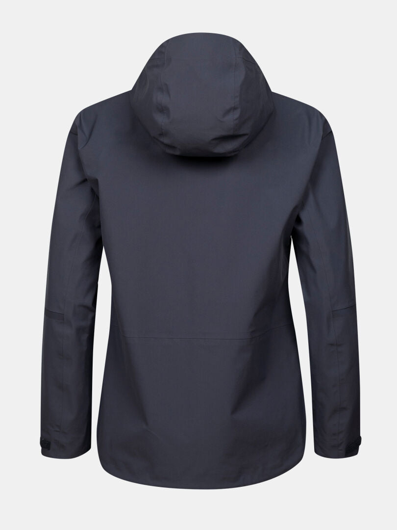 Halti Kajana 3L DX Skaljacka Dam, mörkgrå med minimalistisk design, visad bakifrån mot en slät ljus bakgrund.