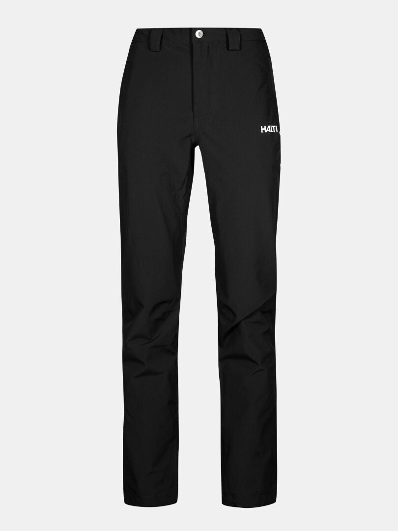 Black Leisti II Long DX Skalbyxor Dam by Halti, DrymaxX, bälteshällor, PFC-fri, HALTI-logotyp på vänster lår.