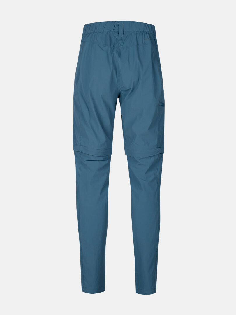 Halti Pallas Cool X-stretch Zip-off Byxor Dam visad bakifrån med UPF 90+ mot en vit bakgrund.