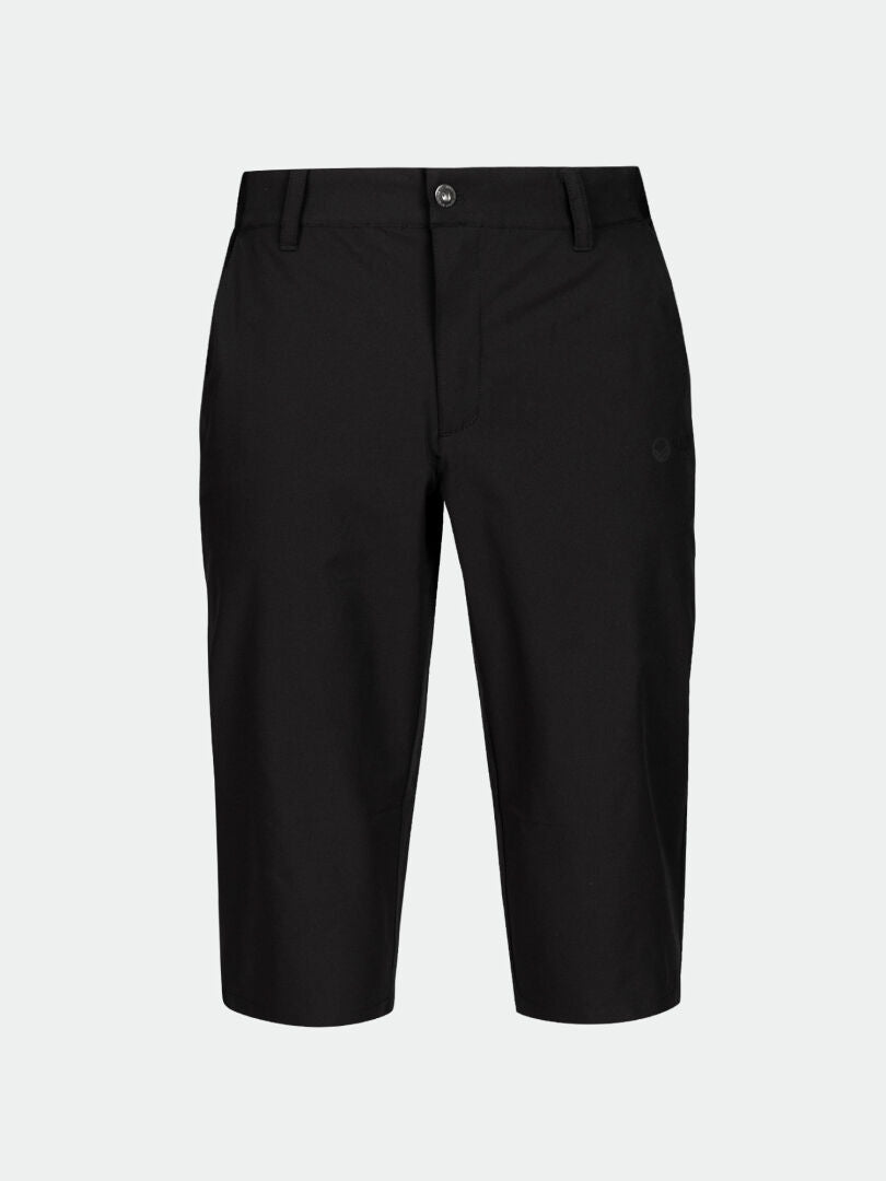 Halti Drive X-stretch Capribyxor Herr: svart, knälång, UPF 50+, bälteshällor, knappknäppning, framfickor.