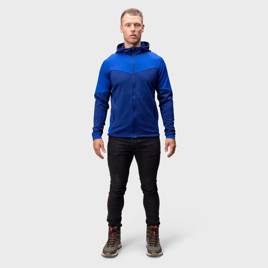 Halti HeatGrid men's technical midlayer jacket blue / Halti HeatGrid technische Midlayer-Jacke für Herren / Halti HeatGrid teknisk mellanlagersjacka för herrar blå / Halti HeatGrid miesten tekninen välikerrostakki sininen