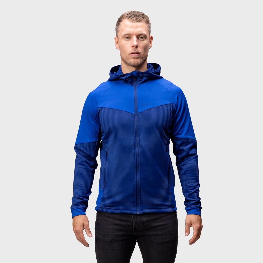 Halti HeatGrid men's technical midlayer jacket blue / Halti HeatGrid technische Midlayer-Jacke für Herren / Halti HeatGrid teknisk mellanlagersjacka för herrar blå / Halti HeatGrid miesten tekninen välikerrostakki sininen
