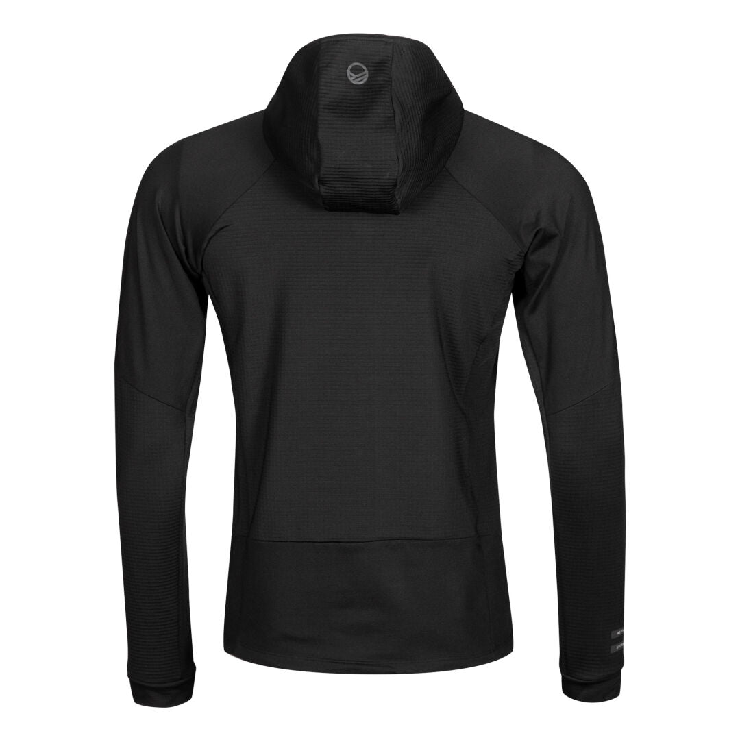 Halti HeatGrid men's technical midlayer jacket black / Halti HeatGrid technische Midlayer-Jacke für Herren / Halti HeatGrid teknisk mellanlagersjacka för herrar svart / Halti HeatGrid miesten tekninen välikerrostakki musta
