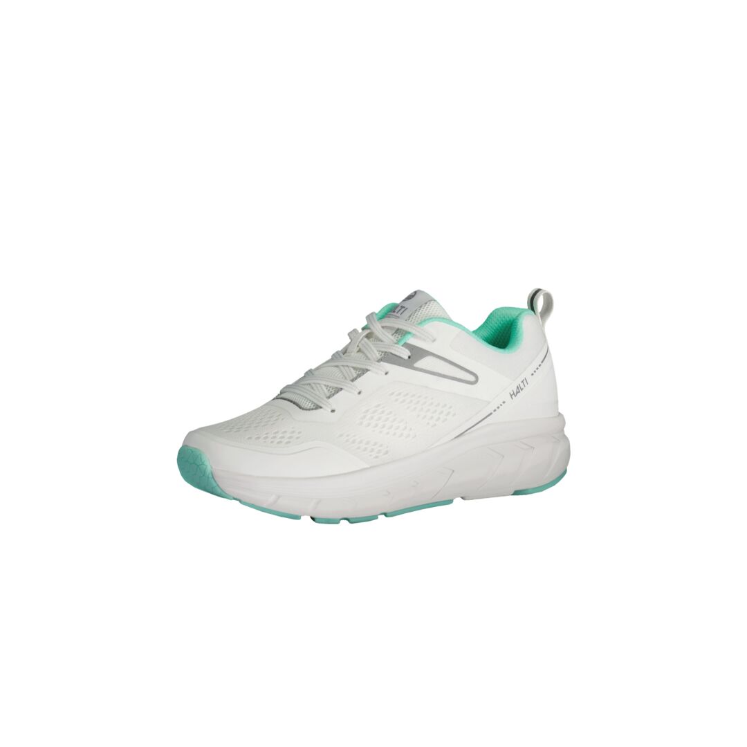 Halti Tempo 2 Sneakers Dam: lätt löparsko med teal detaljer, tjock sula och stötdämpande Phylon-mellansula.