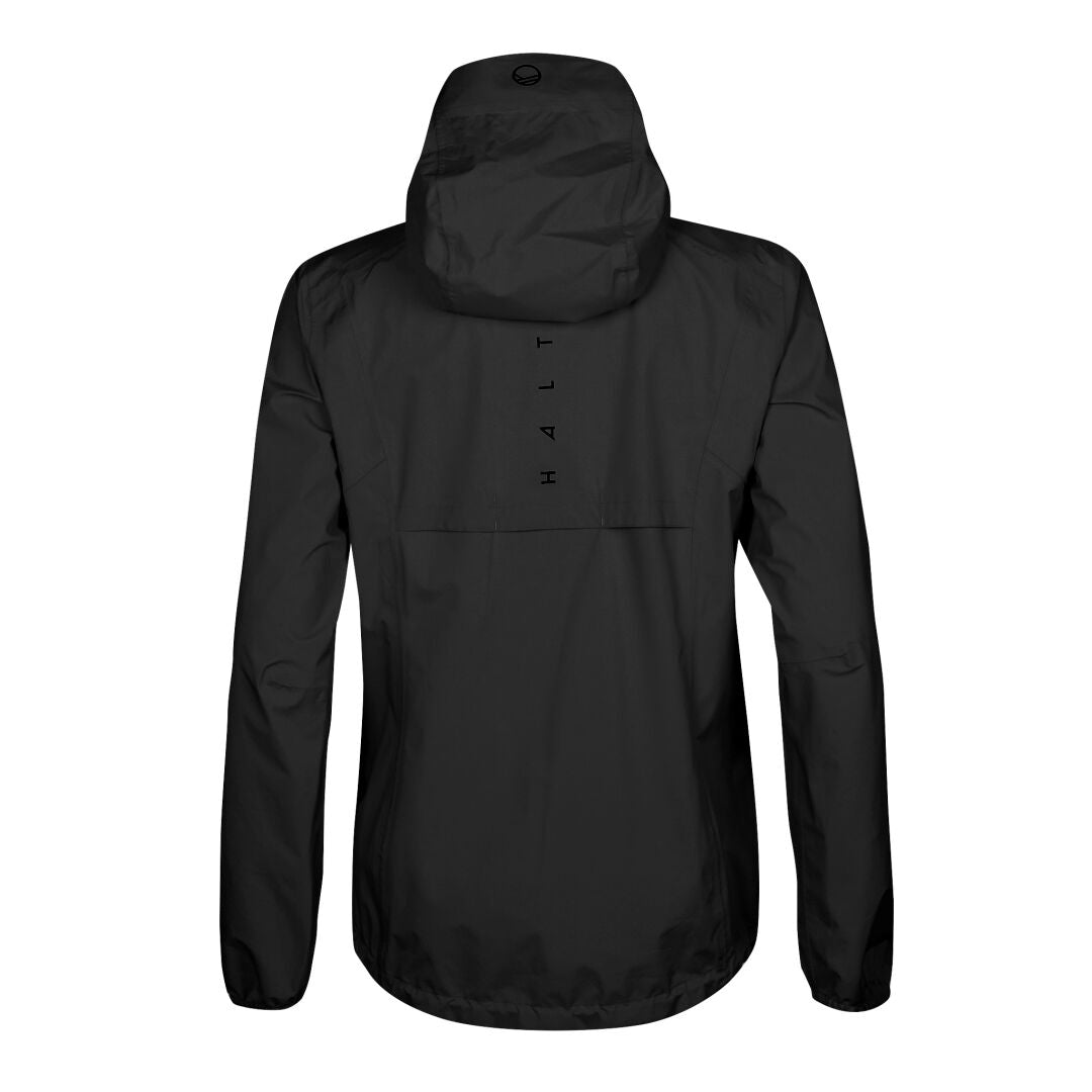 En svart Halti Lastu II Dam DrymaxX 2,5L-jacka visad bakifrån med