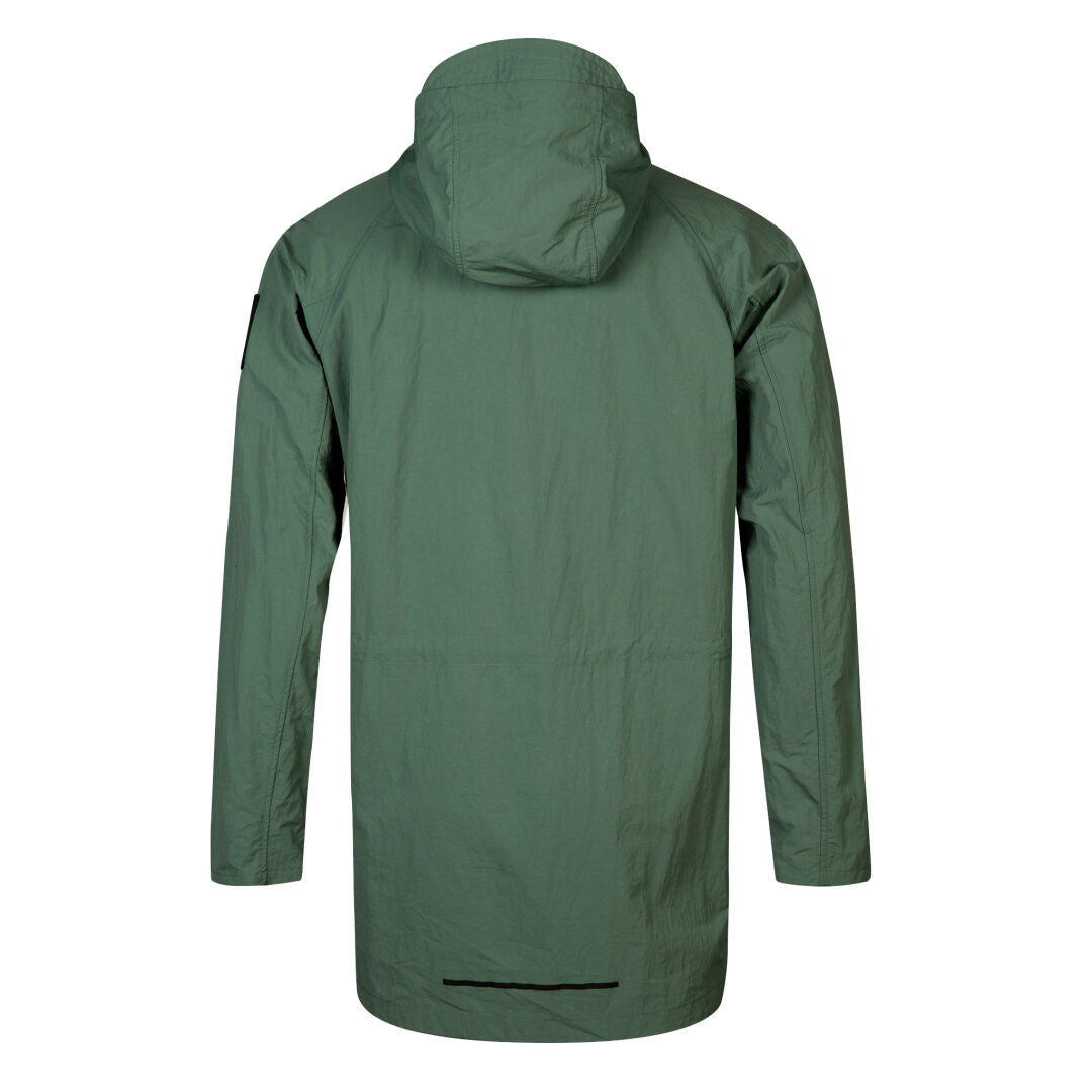 Halti Blosis Unisex Anorak med långa ärmar i återvunnet material visa bakifrån mot vit bakgrund.