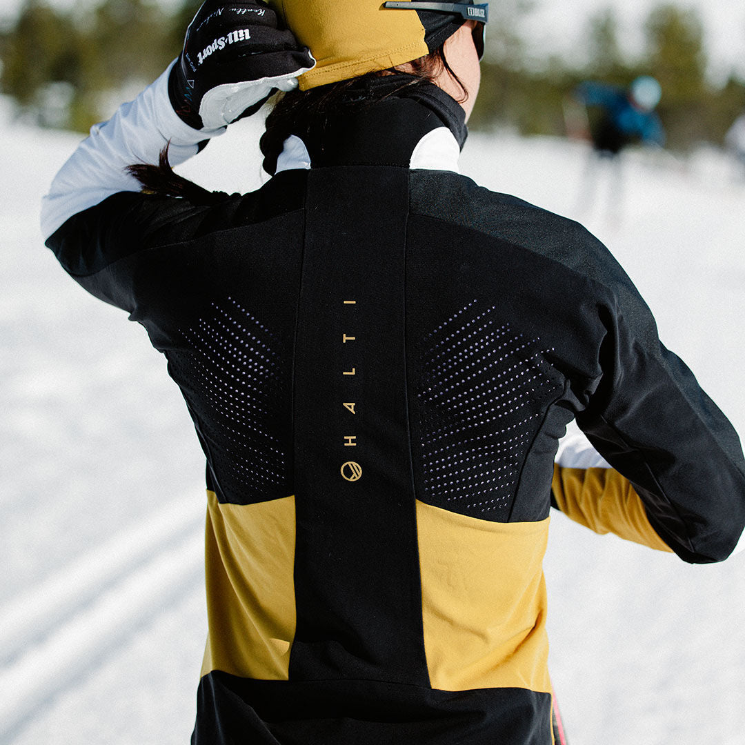 Halti Veloce Hiihtotakki Naisten - Valkoinen - Kerttu Niskanen - Selkä