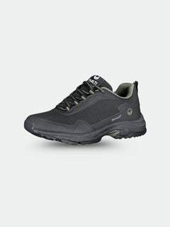 Halti Fara 2 DX Low Outdoorskor Herr är en svart/grå vattentät vandringssko med snörning och DrymaxX-membran.