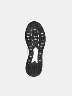 Halti Gale Sneaker Herr i svart och vitt med mönstrad sula och BoomaxX Energy-mellansula på vit bakgrund.