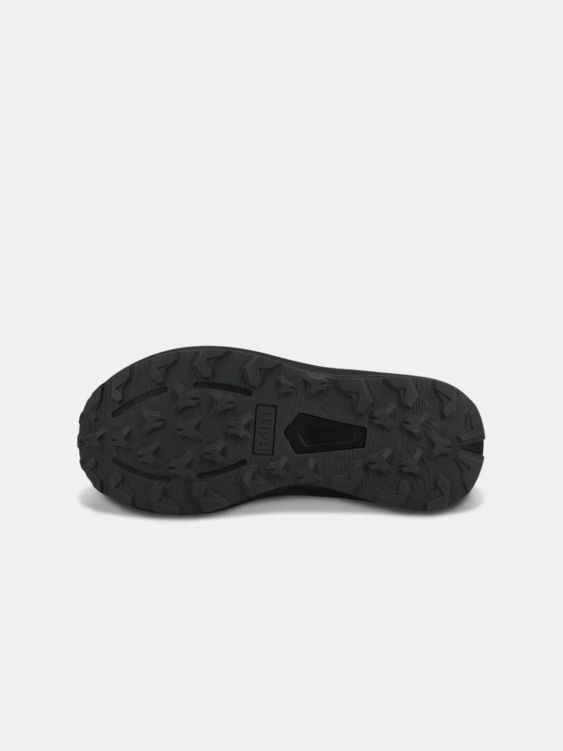 Svart sula med robust slitbana, dämpande Phylon-mellansula för dämpad komfort i Halti Rapid 2 Sneaker Dam.