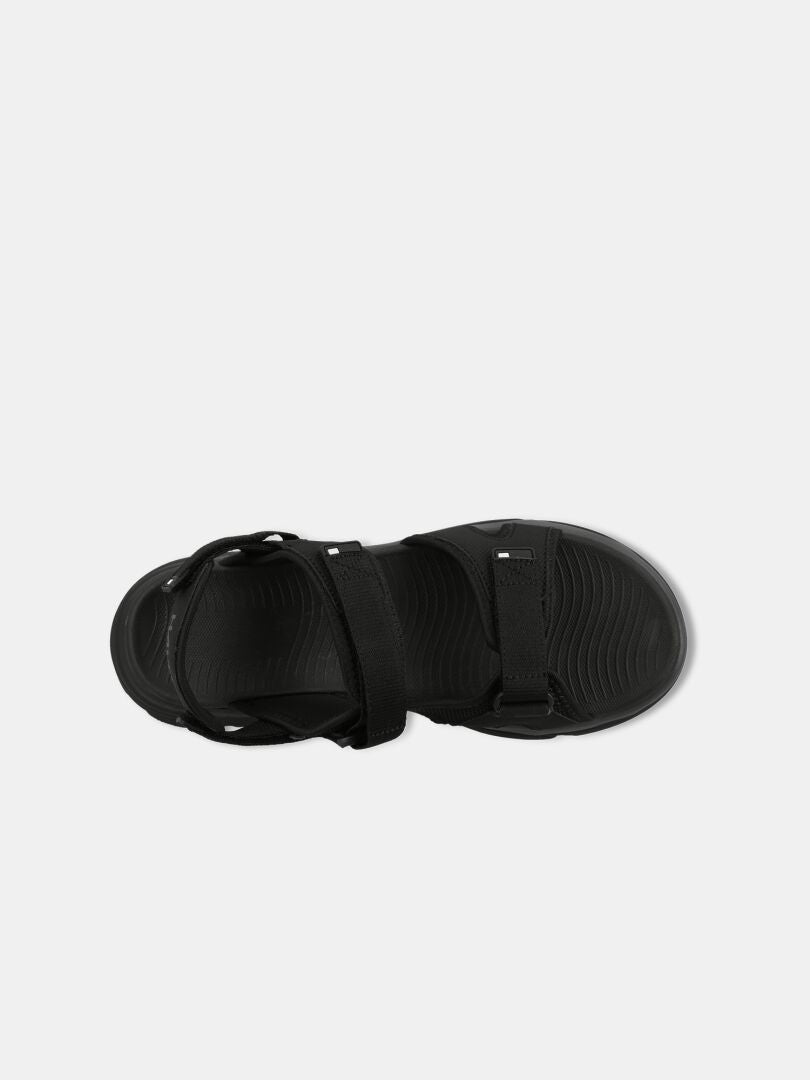 Halti Pursuit 2 Sport Sandal, med justerbara kardborreband, sedd uppifrån på en vit bakgrund.