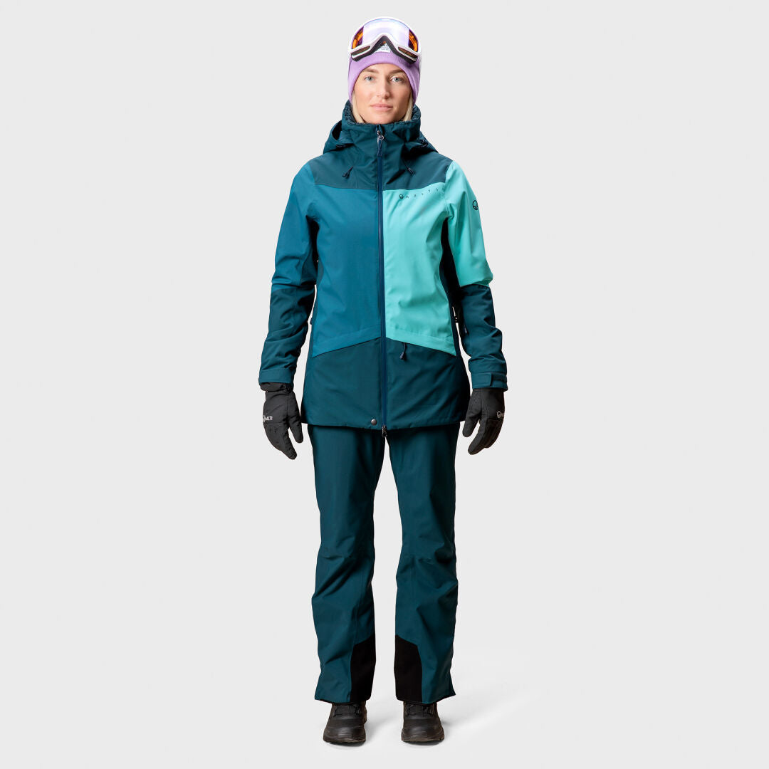 Halti Planker Naisten Laskettelutakki - Women's Ski Jacket - Blue - Model