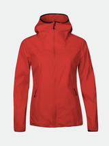 Halti Pallas Dam Lite X-stretch Jacka, friluftsliv med frontzip och sidfickor med dragkedja på vit bakgrund.