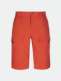 Halti Hiker Herr Lite Shorts: ljusorange, vattenavvisande, med fickor, bälteshällor och knappstängning - perfekt för vandring.