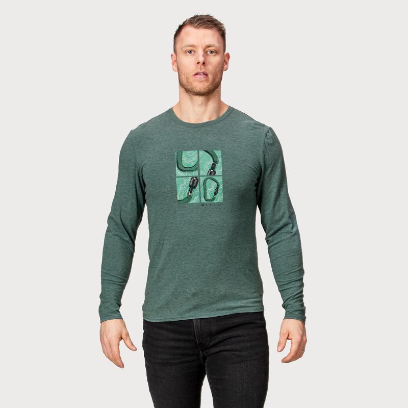 halti tuntu men's merino shirt green - halti tuntu miesten merinovillapaita vihreä - halti tuntu merinoshirt herren grün - halti tuntu merinotröja herr grön