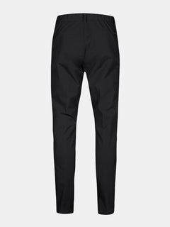 Bakifrån på Halti Finholma X-stretch Byxor Herr, raka ben och elastisk midja, mot en vit bakgrund.