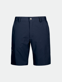 Halti Drive X-stretch Shorts Herr i marinblått med bälteshällor, knappknäppning och vänster ficka med dragkedja.