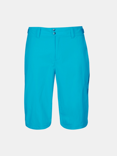 Klarblå Halti Tracks Herr X-stretch shorts med justerbar midja och minimalistisk design på vit bakgrund.