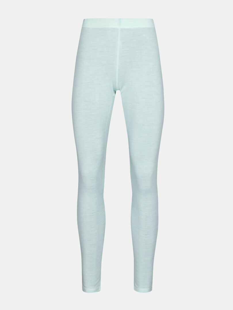 Ljusblå Halti Neva Merinoull Underställsset – leggings för damer i merinoullsblandning med elastisk midja.