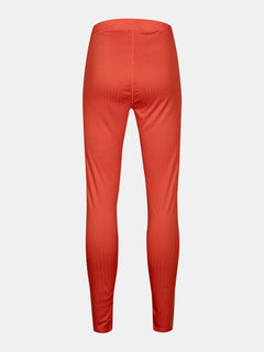 Halti Dual Underställ Set Dam i ljusorange ribbat tyg, tillverkat av återvunnen polyester, bilden bakifrån.