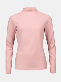 Halti Trone Fleece Tröja Dam - långärmad, ljusrosa turtleneck, perfekt mellanlager för en aktiv livsstil.