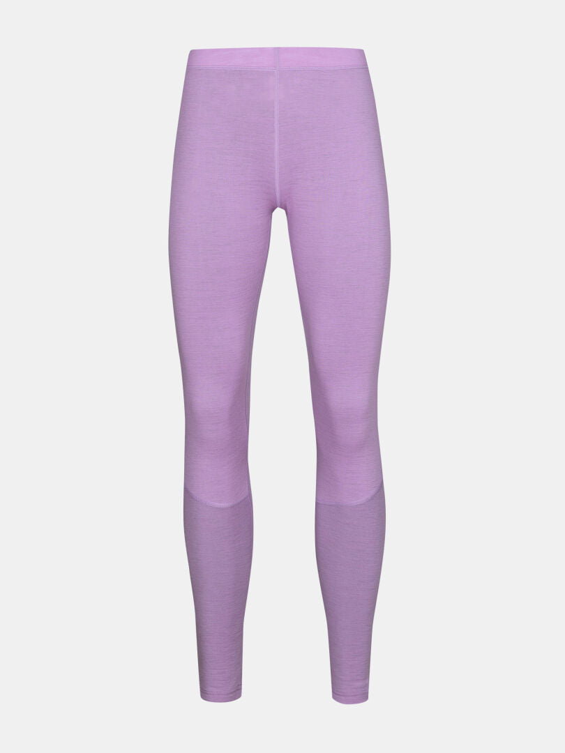 Halti Hossa II Merino-underkläder för dam i lila – mjuka, långa leggings som är perfekta som baslager vid friluftsliv.