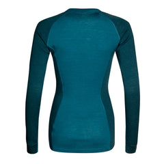 Halti Hossa women's merino wool base layer shirt blue